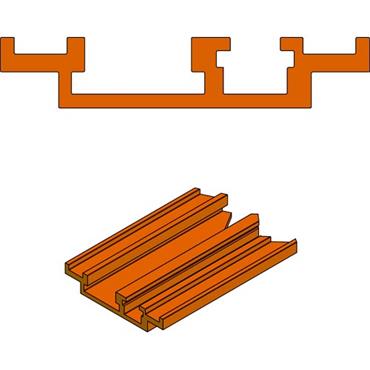 UJK MITRE FENCE/TEE SLOT TRACK (800mm) available online - The Carpentry  Store